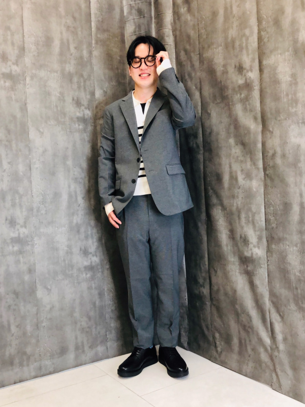 ーー様　専用 美品 GU テーパードトラウザーSW グレー サイズL - メルカリ