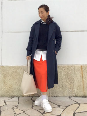 GU公式 | ラインケーブルセーター(長袖)