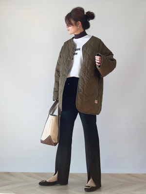 GU公式 | 起毛フロントスリットパンツQ