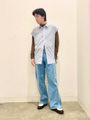 GU公式 | フリンジストレートジーンズYT+E