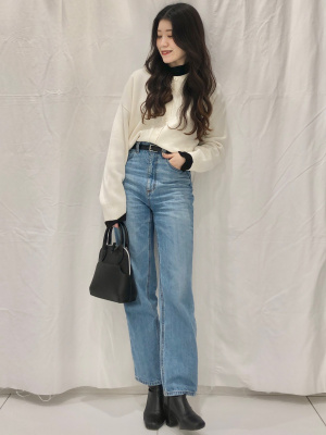 GU公式 | 2WAYクロップドカーディガン(長袖)(セットアップ可能)