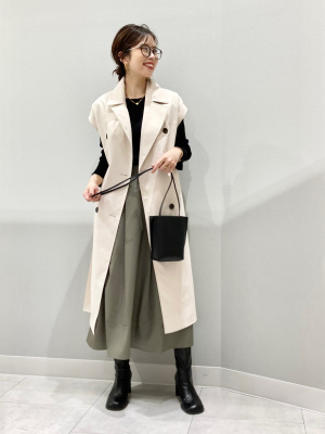 GU公式 | リブボタンスリーブセーター(長袖)Z