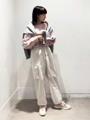 GU公式 | クロップドスウェットプルオーバー(長袖)