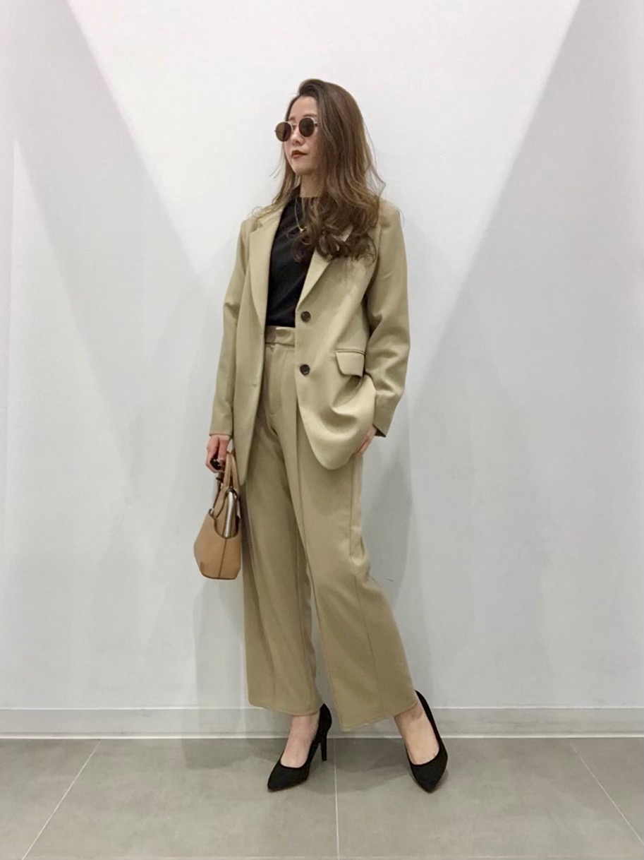 ウォッシャブルノーカラージャケットZ(セットアップ可能