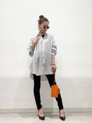 きこたん GU公式 | シアーオーバーサイズT(長袖)