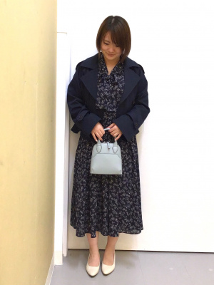 にページ GU公式 | プリントボウタイワンピース(長袖)Z+E