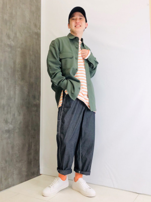 GU公式 | CPOシャツ(長袖)SW+E