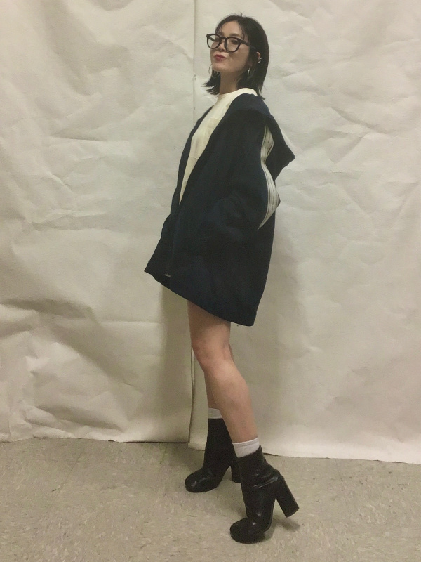 シングルライダースブルゾン beautiful people、リバーシブルT(5分袖