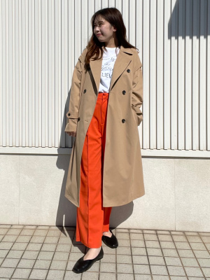 新品 デパリエ　14.3万　2WAY トレンチコート ジレ セール】 チュールレイヤードトレンチコート （トレンチコート