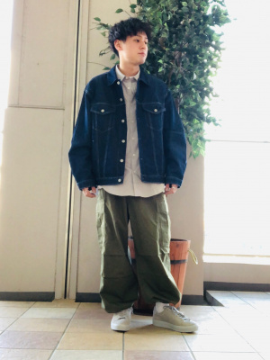 GU公式 | デニムオーバーサイズジャケット(セットアップ可能)