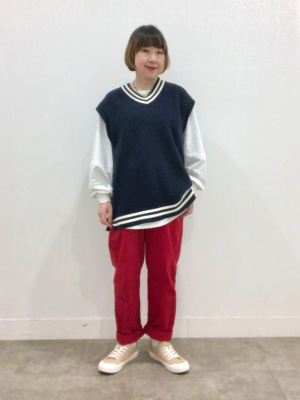 おタカさん GU公式 | ウォッシャブルチルデンニットベスト