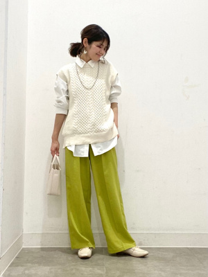 GU公式 | ウォッシャブルケーブルニットベスト