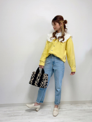 GU公式 | ハイウエストストレートジーンズ(丈標準68.0～72.0cm)