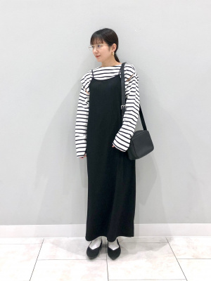 和がちゃさま専用 GU公式 | リブキャミソールワンピースOSA+EC(丈短め111cm～118cm)