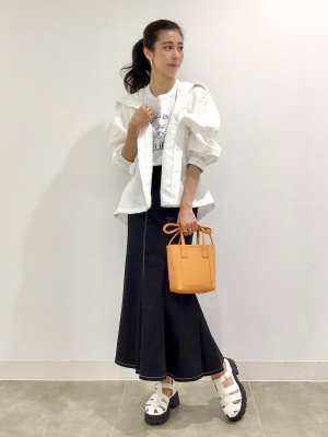 hanatemariです　⭐︎2点おまとめ⭐︎ GU公式 | ステッチマーメイドロングスカートQB