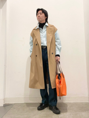 新品タグ付き　GU トレンチコート Mサイズ GU】 2WAYトレンチコート Mサイズ - メルカリ