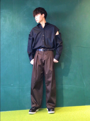 GU公式 | 2WAYオーバーサイズシャツ(長袖)YT+E