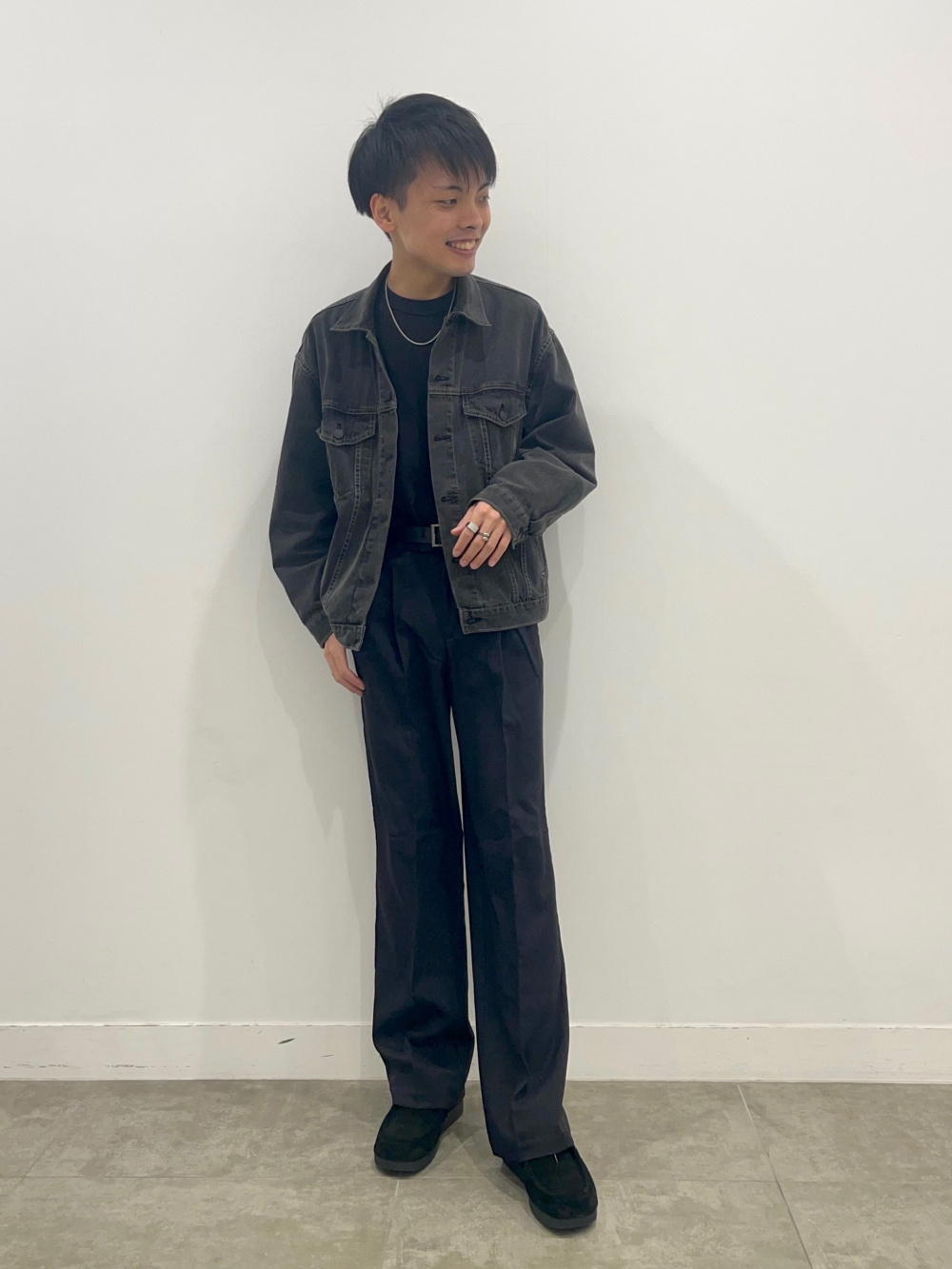 素敵な デニムオーバーサイズジャケット(セットアップ可能 パンツ
