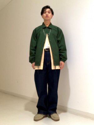 ハグカンフィプレミアム GU公式 | ウィンドプルーフカラーコーチジャケット