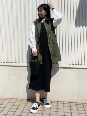 GU公式 | スリーブレスミリタリージャケットRS+E