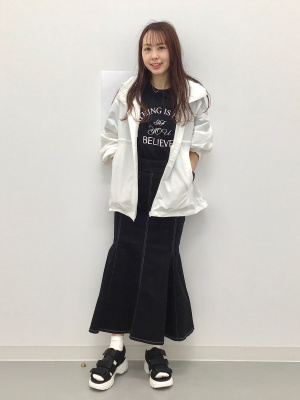 GU公式 | ステッチマーメイドロングスカート(丈標準86.0～93.0cm)