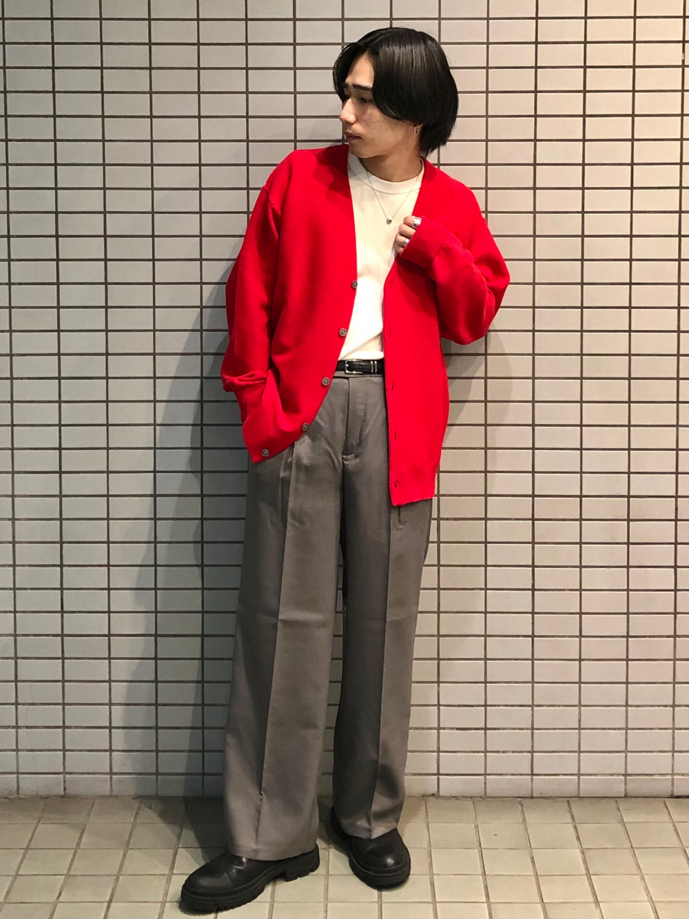 ウォッシャブルノーカラージャケットZ+E(セットアップ可能