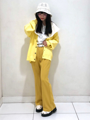 GU公式 | GIRLSラッフルカラーT(5分袖)