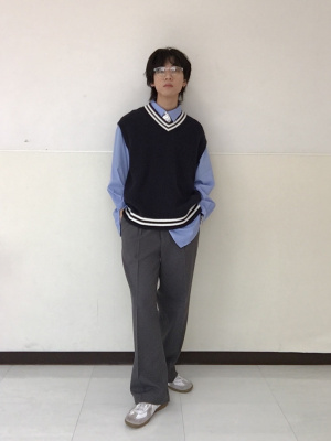 GU公式 | ウォッシャブルチルデンニットベスト