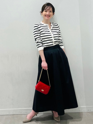 GU公式 | UVカットカーディガン(長袖)(ボーダー)OSB+EC