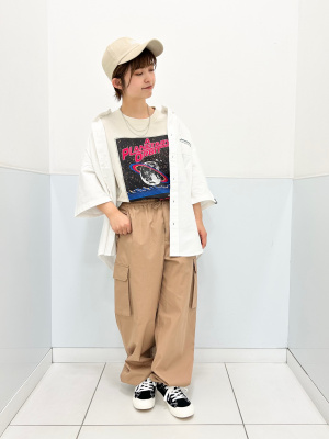 GU公式 | オーバーサイズシャツ(5分袖) Mrs. GREEN APPLE 1