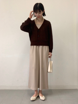 GU公式 | リブキャミソールワンピースOSA+EC(丈短め111cm～118cm)