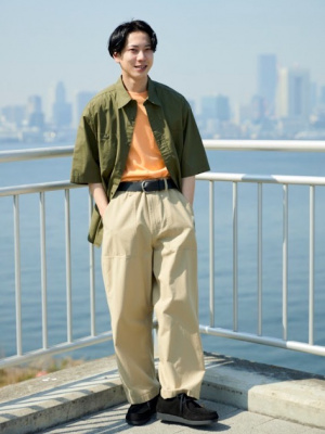 GU公式 | リアルレザーモカシンシューズ