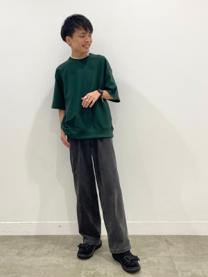 GU公式 | デニムバギースラックス+EC(丈長め77.0cm