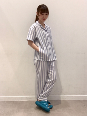 日本未入荷 CHUU★ストライプコットンルームパンツ コットンストライプ パンツ｜Y's for living +fabric furnishings