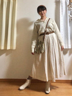 GU公式 | リネンブレンドセーラーシャツ(長袖)RS+E