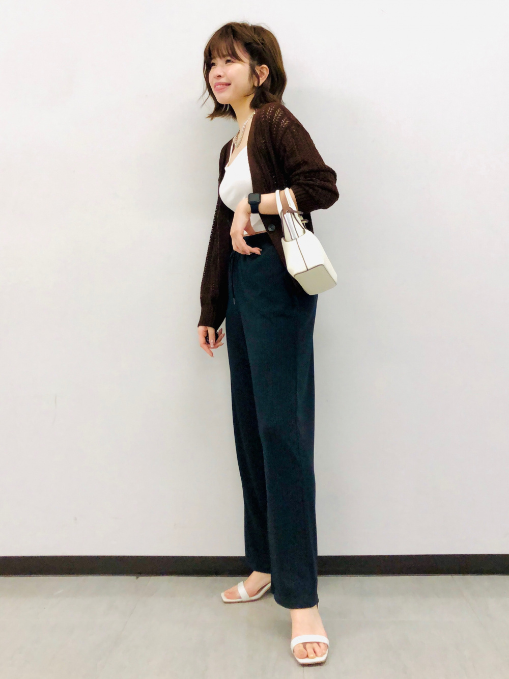 mmmmmmmm様確認用⭐ 布帛コンビネーションワンピース(ノースリーブ)Q（レディース