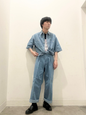 依頼者様　【専用】 GU公式 | デニムオーバーサイズワークシャツ(5分袖