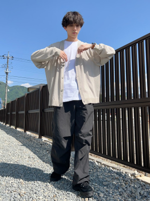 その他 gu- GU公式 | コーデュロイパラシュートパンツ