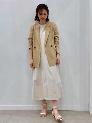 GU公式 | カットソーフレアワンピース(半袖)