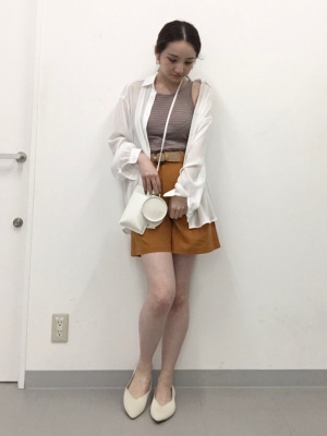 GU公式 | リネンブレンドショートパンツ(セットアップ可能)