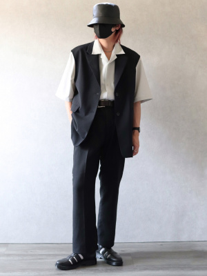 ☆ほのページです☆ GU公式 | オーバーサイズテーラードベスト