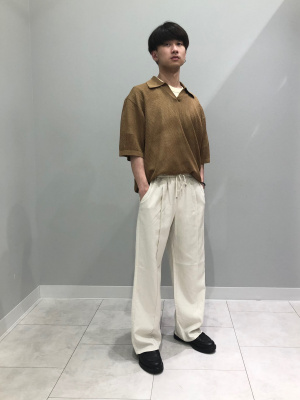 GU公式 | メッシュニットスキッパーポロシャツ(5分袖)