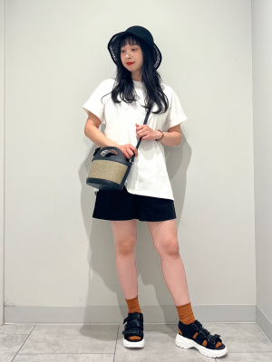 GU ロールアップスリーブチュニックT GU公式 | ロールアップスリーブチュニックT(半袖)