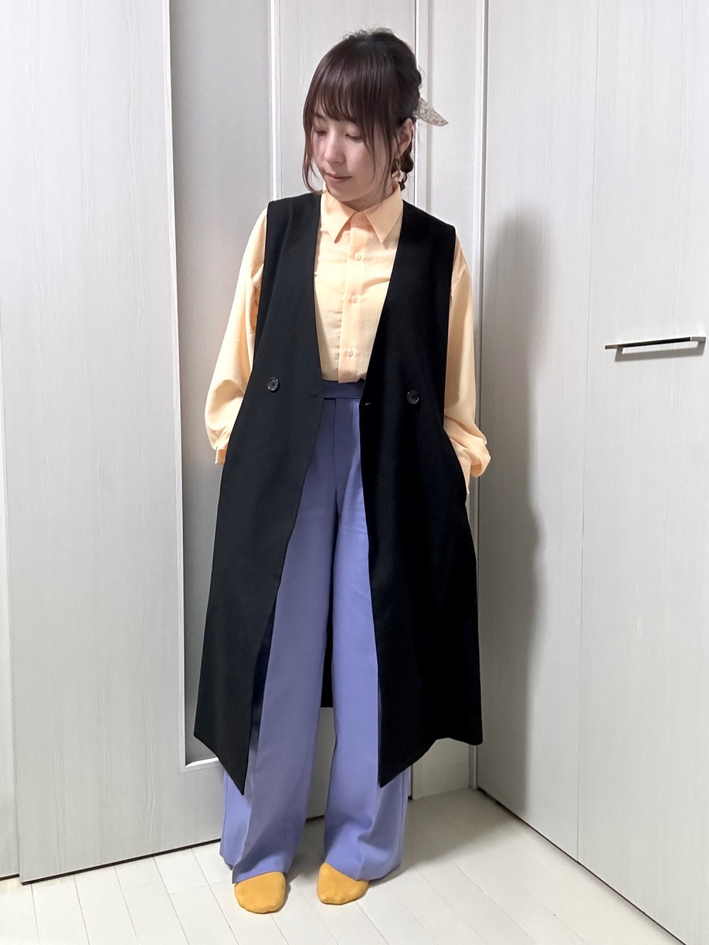 GU ロングジレZ+E ジーユー　ジレ これ1枚でお洒落上級者！万能すぎて思わずため息【GU】“ロングジレ
