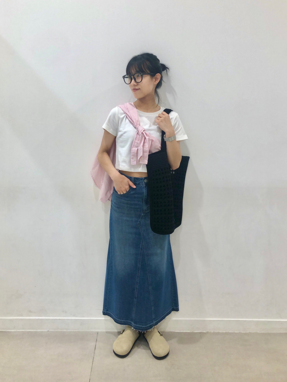 美品⭐︎ラウンジドレス 人気デニムオーバーサイズシャツ