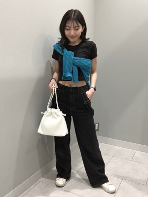 GU公式 | プリーツドローストリングミニバッグ+X