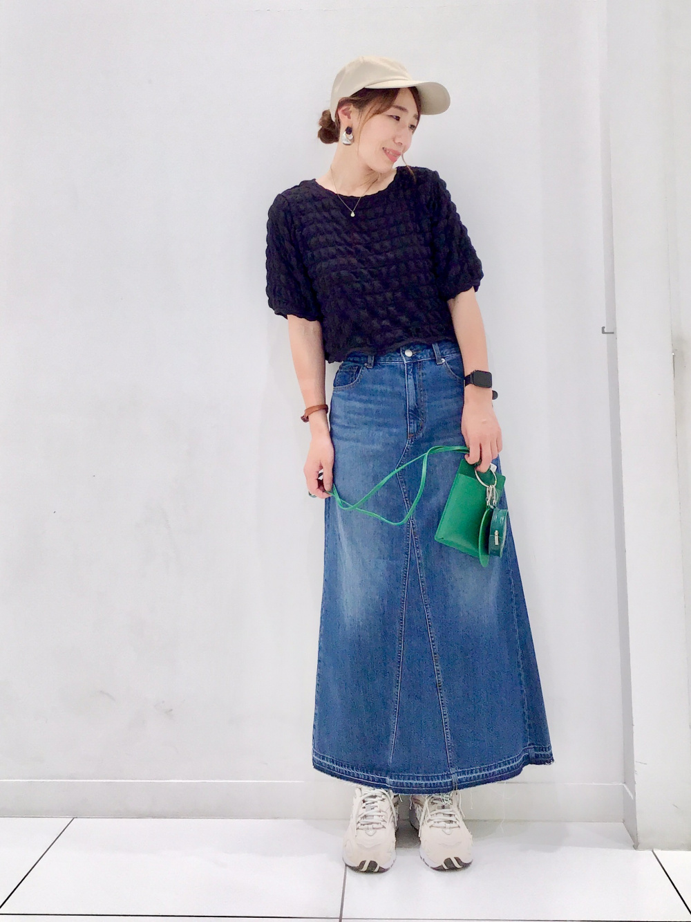 YSL 長袖カーディガン 青　スプリング　ロング シアーロングカーディガン(長袖)Z、オックスフォードシャツ(長袖