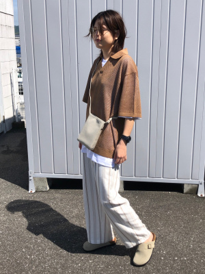 GU公式 | リネンブレンドイージーアンクルパンツ(柄
