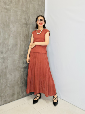 GU公式 | 透かし編みニットスカートZ+E