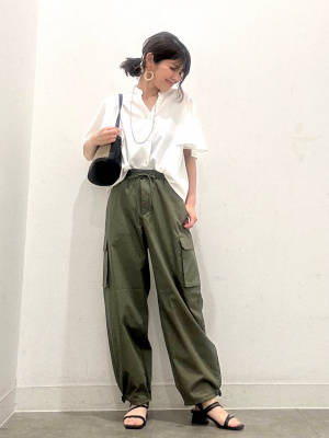 GU公式 | ケープスリーブブラウス(半袖)Z+E